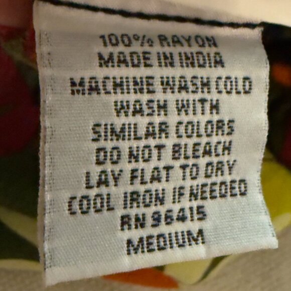 70s Inspired Button DOwn Shirt By Super Massive (Size Medium) - Picture 7 of 8